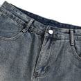 thumbnail image 5 of Jerdar Men's Summer Fashion Solid Color Zipper Front Open Pocket Workwear Denim Straight Leg Shorts, 5 of 9
