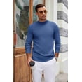 thumbnail image 3 of COOFANDY Mock Turtleneck for Men Long Sleeve High Neck Pullover Sweater Slim Fit Casual Thermal Tops, 3 of 6