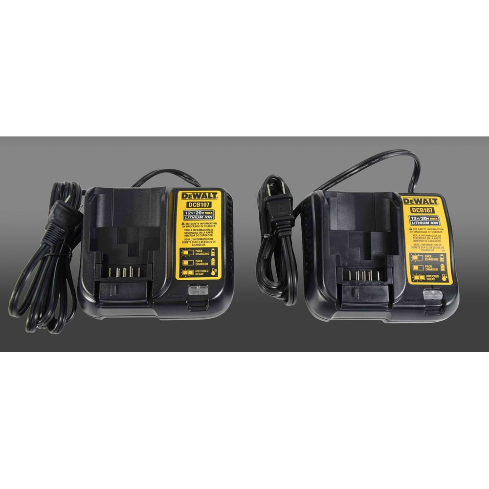 Dewalt Dcb107 Lithium Ion Battery Charger 12v / 20v 2 Pack Walmart