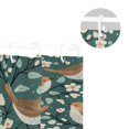 thumbnail image 5 of Flowers and Birds 72x72 Waterproof Shower Curtain Liners Durable Metal C-Hooks Fade-Proof Thermal Print Anti-Splash, 5 of 5