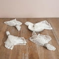 thumbnail image 3 of Fennco Styles Fontani Fuzzy Stripe Sheer Ivory Tablecloth, One Piece., 3 of 6