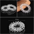 thumbnail image 5 of 10 Pcs Spiral Hair Ties ,No Crease Clear Hair Ties Spiral Ponytail Holders Coils Scrunchies Waterproof Plastic Phone Cord Hair Bands for Women Girls Teenagers, 5 of 7