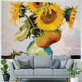 thumbnail image 4 of BCIIG Sunflowers Tapestry Wall Hanging Unique Style Graphic Tapestries Home Wall Decor Art for Living Room Bedroom Apartment Farmhouse Dorm 40x30inch, 4 of 6