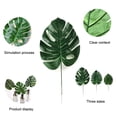 thumbnail image 2 of HEVIRGO 2Pcs Artificial Tropical Monstera Leaves Wedding Party Home Table Decoration, 2 of 4