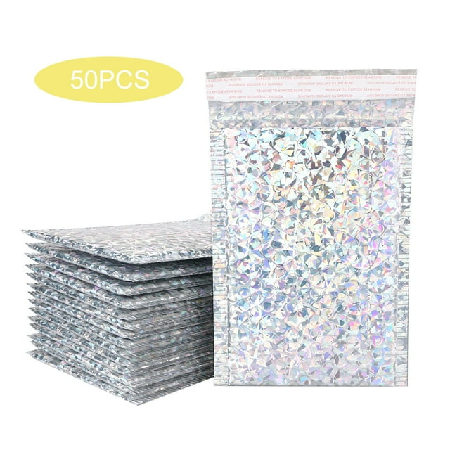 Rvkxad 50 PCS Poly Mailers, Self-Adhesive Padded Envelopes for Ecommerce Shipping, Tear-Resistant Mailing Bags