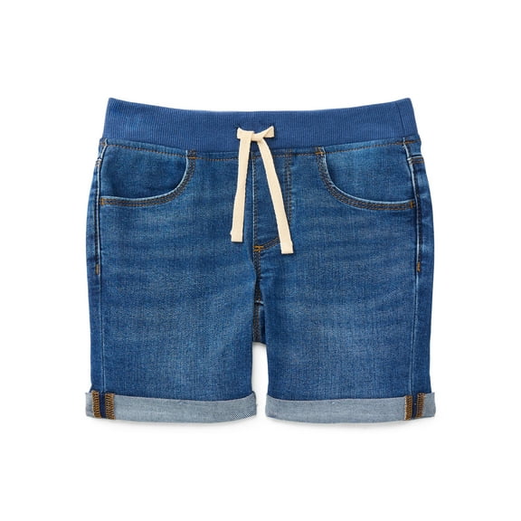 Wonder Nation Girls Denim Shorts, Sizes 4-18 & Plus