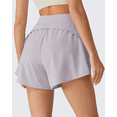 thumbnail image 3 of G4Free Chillwhisp Workout Shorts Women 2.5" A Line Elastic Waistband with Zipper Pockets for Running Casual Summer, 3 of 7