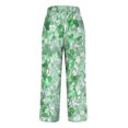 thumbnail image 5 of Karymi Womens Casual Pants Casual Straight-Leg Print Long Ankle Length Long Pants Cotton Linen Fabric Skin-Friendly Breathable Loose Women Trousers with Pockets, 5 of 5