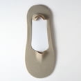 thumbnail image 2 of 5 Pairs Ice Silk No-Show Socks for Men, Ultra-Thin Breathable Liners with Cotton Sole & Non-Slip Grip for Summer Loafers & Sneakers Khaki, 2 of 5
