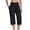 A Black, variant on Yeoreo Leggings Women's Solid Color Faux Two-Piece Sports Summer Fitness Side Zipper Pocket Dry Loose Casual Yoga Shorts Sky Blue S