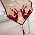 thumbnail image 4 of Guanhe Christmas Decoration Table Runner Christmas Double Deer Tablecloth Christmas Decoration Supplies Christmas Tablecloth, 4 of 9