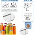 thumbnail image 2 of Abridor de tarros – Abridor de botellas y tapa de tarro original debajo del gabinete, abridor de tarros para manos débiles y personas mayores con artritis, 2 of 5