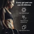 thumbnail image 3 of 50Pcs/80Pcs Abs Stimulator Training Replacement Gel Sheet Pads for Abdominal Muscle Trainer, Accessory for Ab Workout Toning Belt abs pads-80pcs abs pads-80pcs, 3 of 5
