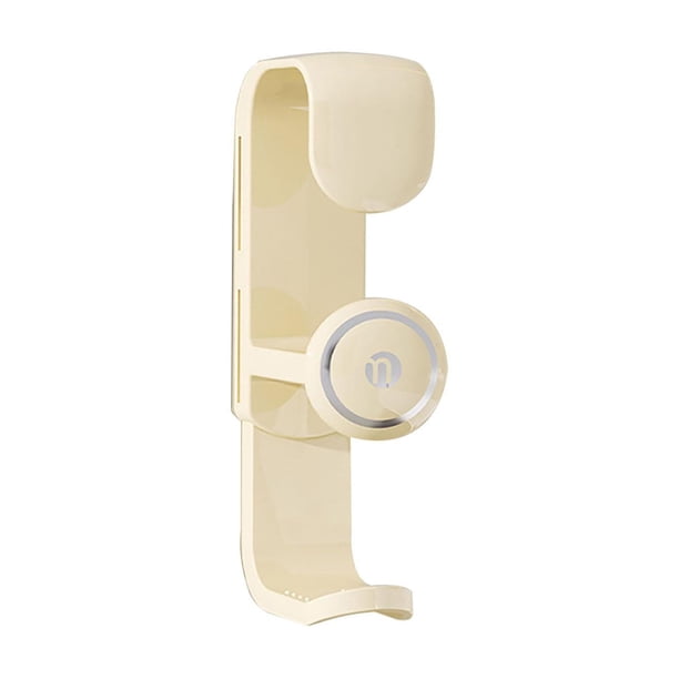 Gancho retráctil para lavabo, para colgar en el balcón, inodoro y cepillo de baño. Beige