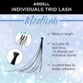 thumbnail image 3 of Pestañas postizas Ardell Individual Lashes Trios, tamaño mediano, negro, paquete de 4, 3 of 7