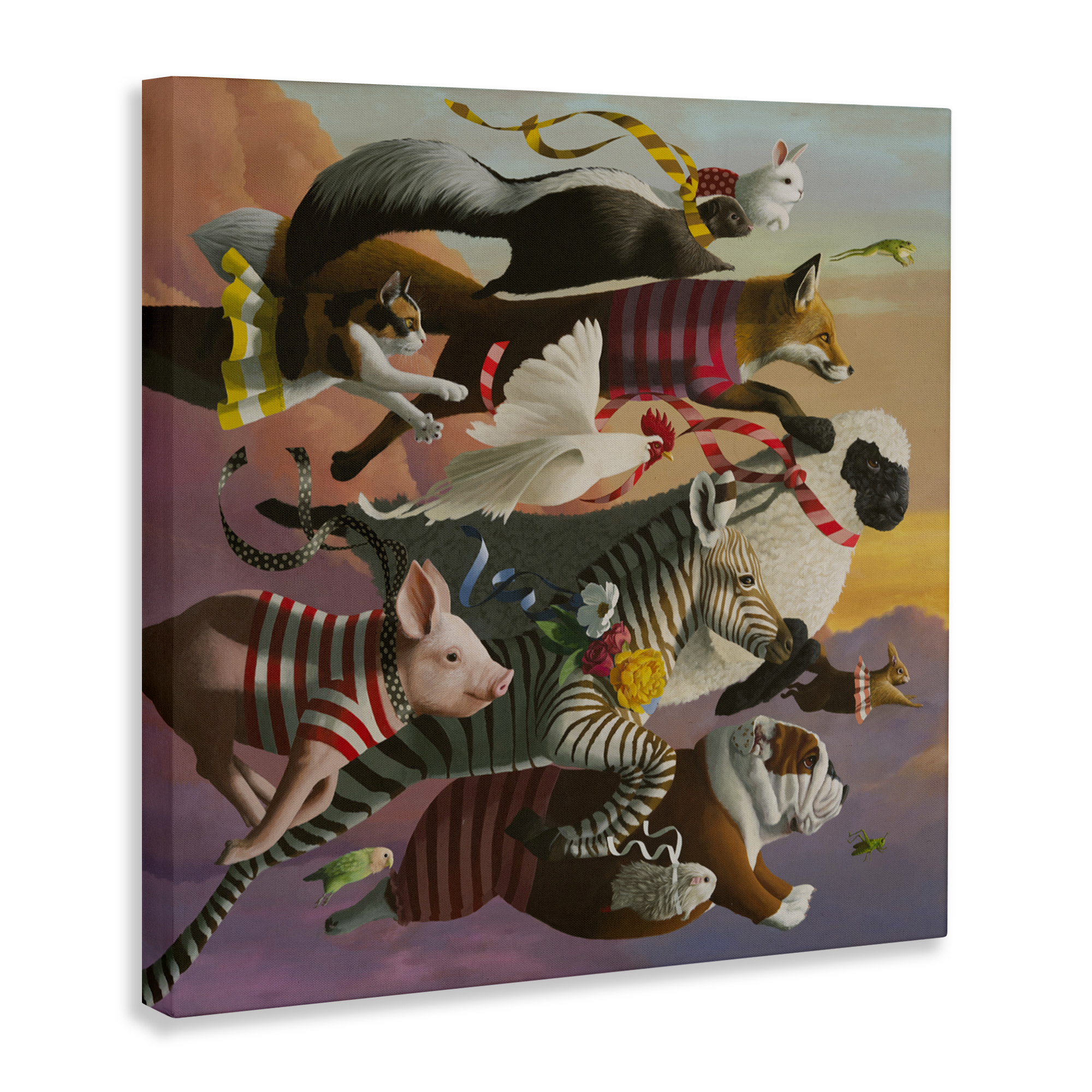 Thick As Thieves Animals Canvas Wall Art, design by Heather Gauthier