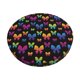 thumbnail image 1 of Balery Rainbow Butterfly Fundas de asiento para taburete de bar redondo de tela de terciopelo ajustables que protegen de arañazos y manchas para sillas de 14 a 17 pulgadas.-12 inch, 1 of 7