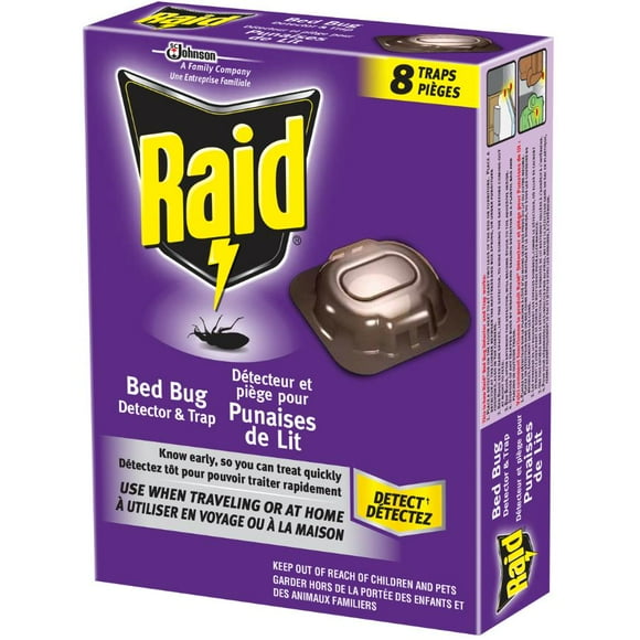 Bed Bug 2 in 1 Detector and Trap - 8 Pack