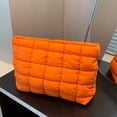thumbnail image 2 of Stitching Pattern Makeup Bag, Casual Handbag Organizer, Travel Beach Summer Cosmetic Storage Pouch, Handheld Cosmetic Pouch, Women Accessories Travel Essentials, 2 of 10