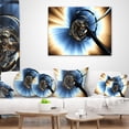 thumbnail image 4 of Designart Fractal 3D Tangled Knot - Contemporary Throw Pillow - 16x16, 4 of 5