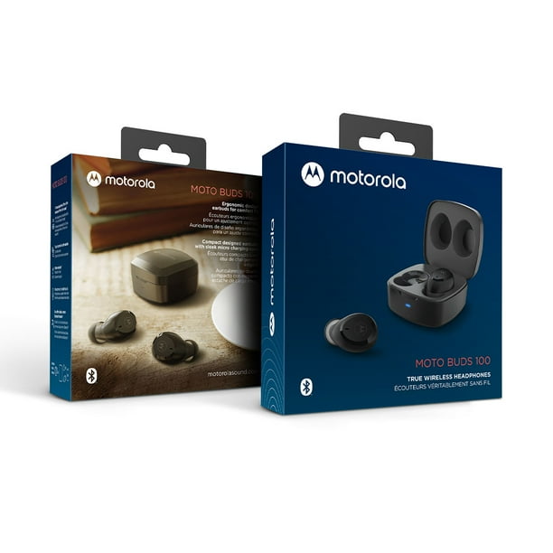 Audífonos Motorola Moto Buds 100 Negro Bluetooth Nueva Linea 2022 - Main Image