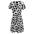 thumbnail image 5 of Dalmatian Pattern Sundress Short Sleeve Dress Summer Women Clothes Dress for Women Dresses, 5 of 7