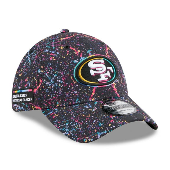 Men's New Era  Black San Francisco 49ers 2025 NFL Crucial Catch 39THIRTY Flex Hat