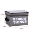 thumbnail image 2 of Bangcool Storage Organizer Bin Collapsible Letter Storage Bin Fabric Basket with Lid, 2 of 10