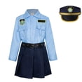thumbnail image 5 of Leey-World Outfits for Toddler Girls Girls Cloth Cop Uniform for Dress Up 4-15Years(Blue,9-11 Years), 5 of 5