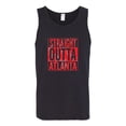 thumbnail image 2 of Straight Outta Atlanta ATL Fan | Fantasy Football | Mens Sports Graphic Tank Top, Black, 2XL, 2 of 4