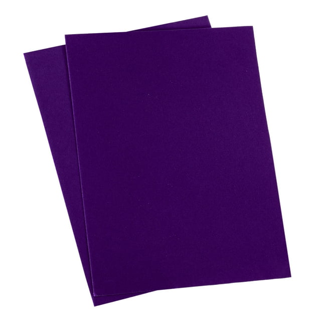 Unique Bargains Patchs de Réparation en Velours Auto-Adhésifs Violets 2 Unités