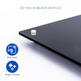thumbnail image 4 of 9x12 Dry Erase Board for Wall - with .25 Black Acrylic and White Stand Off Finish - Perfect Whiteboard for Office, Home, Classroom - Durable and Stylish .25 Black Acrylic Dry Erase Board, 4 of 8