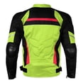 thumbnail image 6 of AirTrek Men Mesh Motorcycle Touring Waterproof Rain Armor Biker Jacket Hi Vis Green XXL, 6 of 6