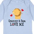 thumbnail image 4 of Inktastic Grammy and Papa Love Me Gift Boys Long Sleeve Baby Bodysuit, 4 of 5