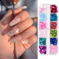 thumbnail image 4 of 12 rejillas Mariposa Nail Art Glitter Lentejuelas Escamas iridiscentes Glitter Case Hologr Abanopi Arte De Uñas Brillo, 4 of 6
