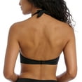 thumbnail image 2 of Freya Jewel Cove Banded Underwire Halter Bikini Top (7232),36G,Plain Black, 2 of 4