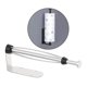 thumbnail image 5 of Soporte para papel de cocina Soledad debajo del gabinete de acero inoxidable Plata, 5 of 9