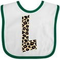 thumbnail image 3 of Inktastic Leopard Print Letter L Boys or Girls Baby Bib, 3 of 4