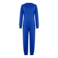 thumbnail image 3 of SiiRoh Special Needs Adaptive Clothing Children Long Sleeve Cotton Bodysuit Boys Long Leg Zip Back Jumpsuit Royal Blue 14, 3 of 7