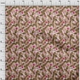 thumbnail image 4 of oneOone Cotton Jersey Pink Fabric Tropical Quilting Supplies Print Sewing Fabric By The Yard 58 Inch Wide, 4 of 4