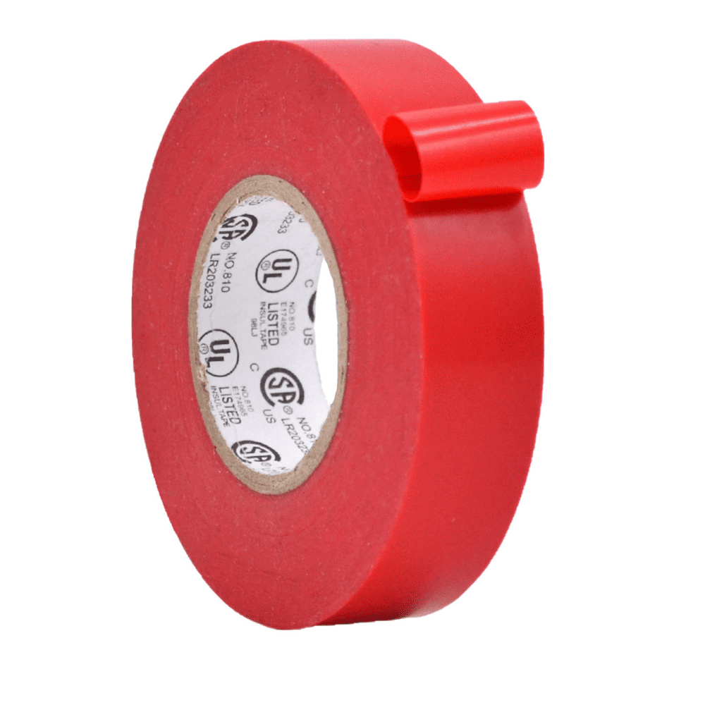 WOD Tape Red Electrical Tape General Purpose 3/4 in. x 66 ft. High Temp