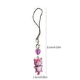 thumbnail image 5 of Phone Charm Keychain Heart Cat Phone Strap Lanyard for Women Girls Bag Backpack Ornament Car Holder Jewelry, 5 of 9