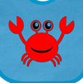 thumbnail image 4 of Inktastic Cute Red Crab Boys or Girls Baby Bib, 4 of 4