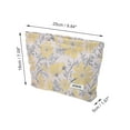 thumbnail image 2 of Unique Bargains 1 Pc Gesang Flower Drawstring Makeup Bag for Vacation Business Travel Polyester yellow, 2 of 6