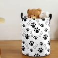 thumbnail image 5 of Paw Print Foldable Laundry Hamper - Dirty Clothes Storage Basket for Home Decor, Office & Toy Organization, Durable Collapsible Hamper for Clothing & Toys, 19.68*15.74in, Multicolor, 5 of 6