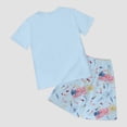 thumbnail image 4 of mgoYE Girls Boys American Flag Outfit Set USA Flag Stars Stripes Graphic Blouse Patriotic Outfit Set 4th of July Shorts Set Summer Shorts Set 250th Anniversary Gifts USA Shorts Set, 4 of 7