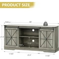 thumbnail image 7 of PUFFCAFE Farmhouse TV Stand for 65" 60" 55" Tvs,Entertainment Center with Storage & Sliding Barn Doors,Media TV Console Table,Gray TV Stand for Living Room, 7 of 7