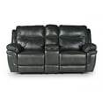 thumbnail image 5 of Steve Silver Isabella Faux Leather Reclining Loveseat with console, Gray, 5 of 6