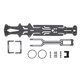 thumbnail image 1 of Kit profesional de chasis de fibra de carbono ligera y de alta resistencia para chasis de automóviles rc, adecuado para 1: 10 RC drifting car Black, 1 of 10