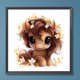 thumbnail image 3 of 5D DIY completo redondo taladro diamante pintura flor animal kit decoración del hogar arte arte, 3 of 9